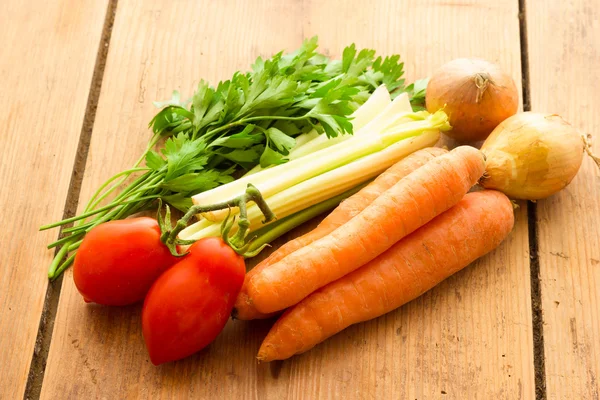 Vegetables for vegetable broth — Stock Photo, Image