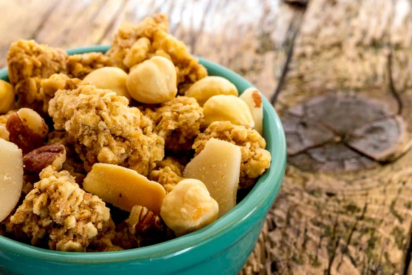 Cereali con mandorle e arachidi — Foto Stock