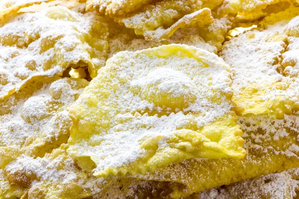 Sfrappole di carnevale bolognesi from italy — Stock Photo, Image