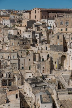 Matera Basilicata sokakları panorama
