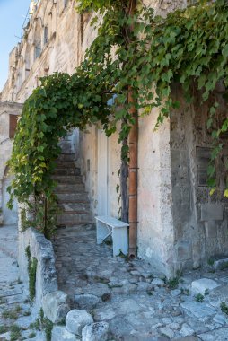 Matera Basilicata sokakları panorama