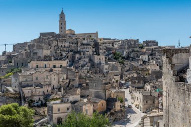 Matera Basilicata sokakları panorama