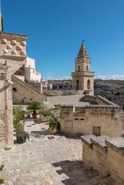 Matera Basilicata sokakları panorama
