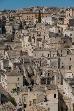 Matera Basilicata sokakları panorama