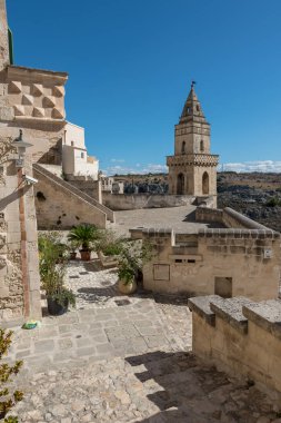 Matera Basilicata sokakları panorama