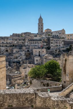 Matera Basilicata sokakları panorama