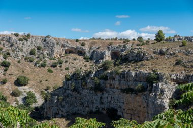 Matera Basilicata sokakları panorama