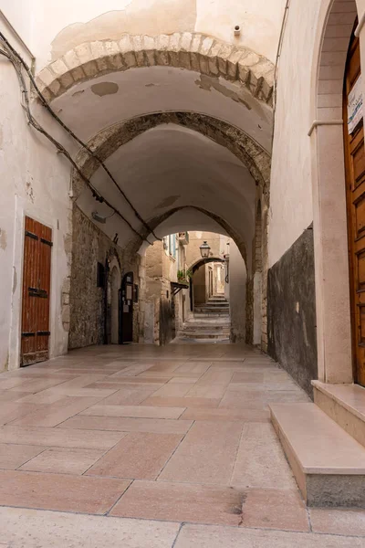 Vieste Puglia Mar Ciudad — Foto de Stock