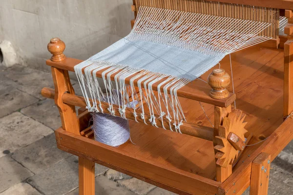 Small Wooden Weaving Loom — Stock Photo, Image