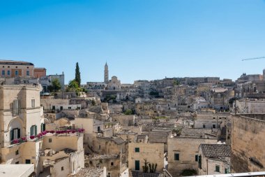 Matera Basilicata sokakları panorama