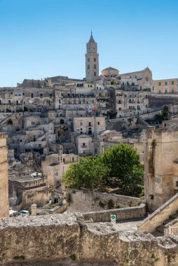 Matera Basilicata sokakları panorama