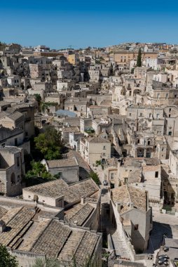 Matera Basilicata sokakları panorama