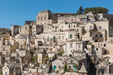 Matera Basilicata sokakları panorama