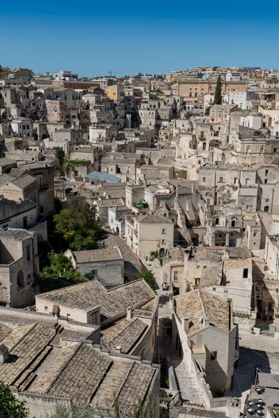 Matera Basilicata Streets Panorama — Stock Photo, Image