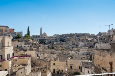Matera Basilicata sokakları panorama