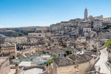 Matera Basilicata sokakları panorama