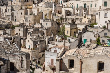 Matera Basilicata sokakları panorama