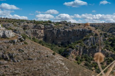 Matera Basilicata sokakları panorama