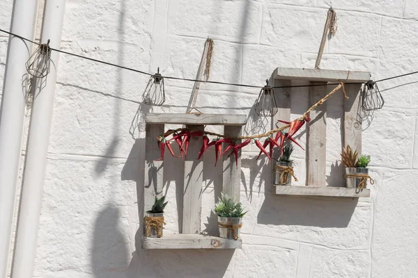 Alberobello Puglia Trulli Panorama — Stock fotografie