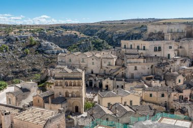 Matera Basilicata sokakları panorama