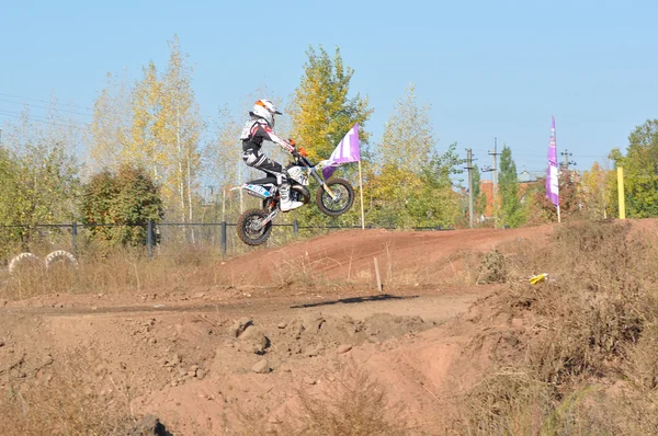 Campeonato Júnior de Motocross — Fotografia de Stock