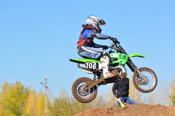 Campeonato Júnior de Motocross — Fotografia de Stock