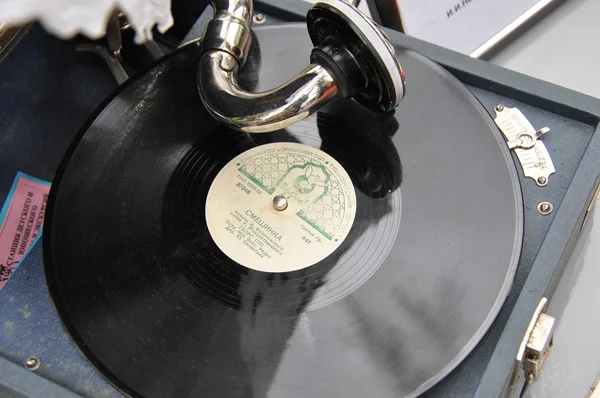 Old record player — Stock Photo, Image