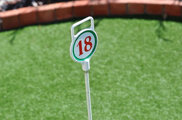 Minigolf foro numero — Foto Stock