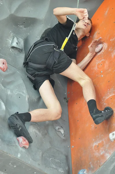 Competitions in rock climbing — Zdjęcie stockowe