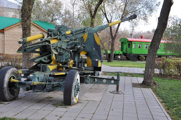 100 mm zenithal gun KS 19 parts — Stock Photo, Image