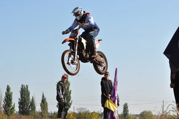 Campeonato Júnior de Motocross — Fotografia de Stock