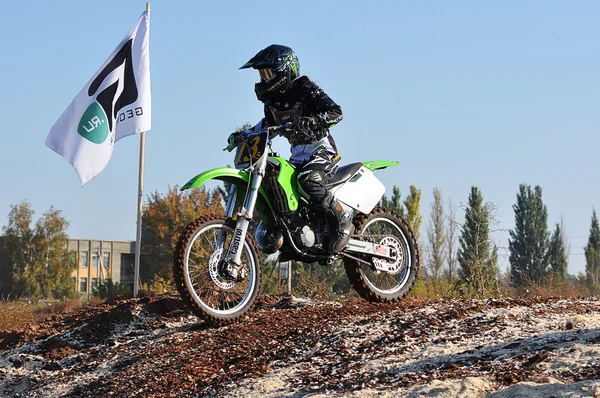 Campeonato Júnior de Motocross — Fotografia de Stock