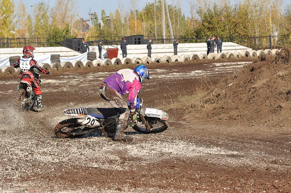 Campeonato Junior de Motocross — Foto de Stock