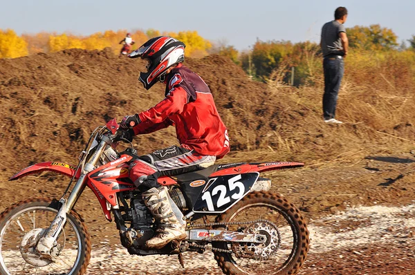 Campeonato Júnior de Motocross — Fotografia de Stock