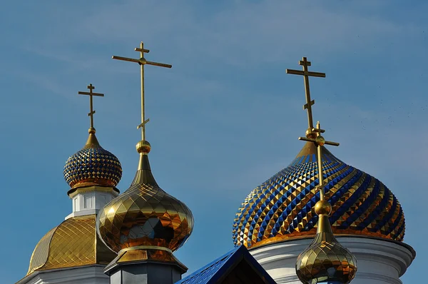 The dome of the Orthodox Church on the border between Europe and Asia — Stock Photo, Image