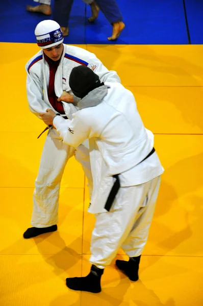 Vorbereitung auf Wettkämpfe im Judo — Stockfoto