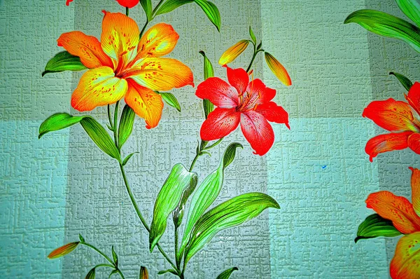 Floral wallpaper — Stock Photo, Image