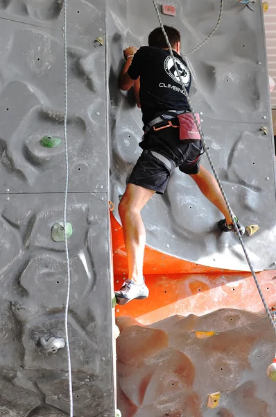 Competitions in rock climbing — Zdjęcie stockowe