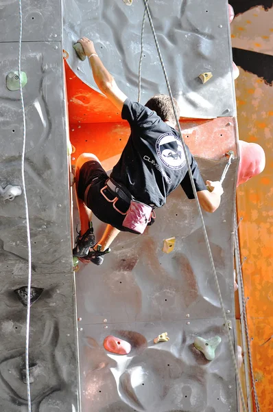 Competições em escalada — Fotografia de Stock