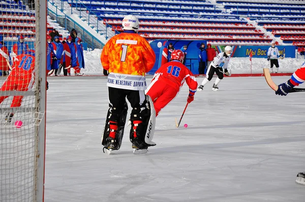 Competição por bandy — Fotografia de Stock