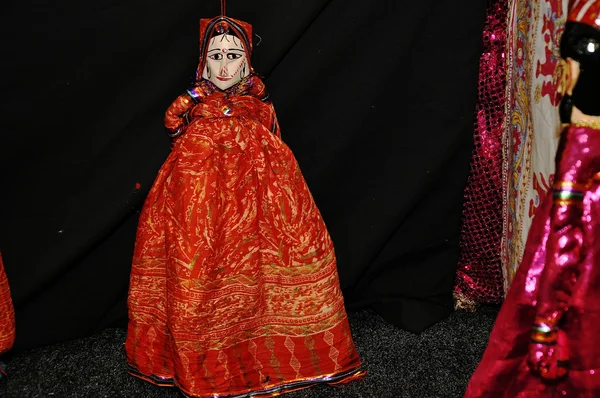 Bunte Marionetten aus Indien — Stockfoto