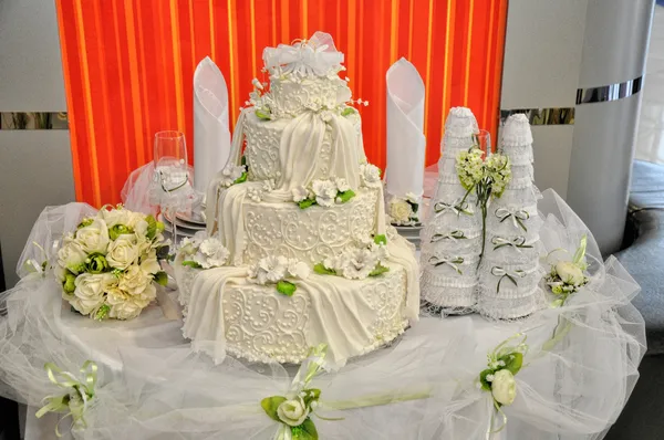 Весільний торт Стокове Фото
