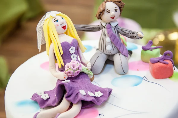 婚礼蛋糕的详细信息 — 图库照片