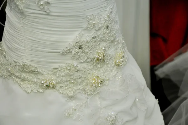 Elemento de um vestido de casamento — Fotografia de Stock