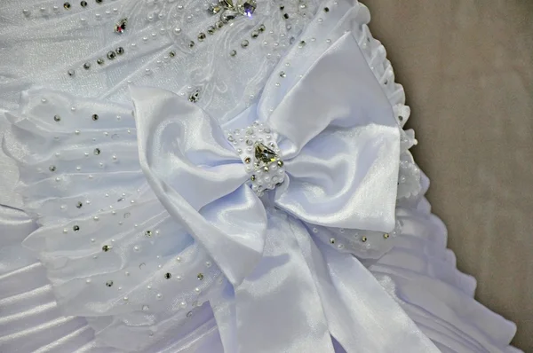 Del av ett bröllopsklänning — Stockfoto