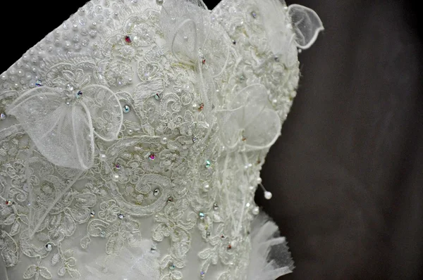 Элемент свадебного платья — стоковое фото