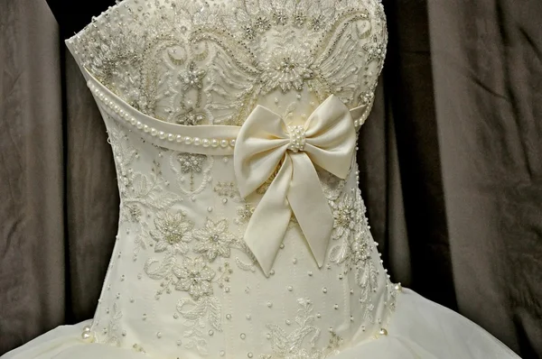 Del av ett bröllopsklänning — Stockfoto