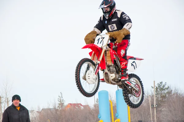 Compétitions de motocross d'hiver chez les Juniors — Photo