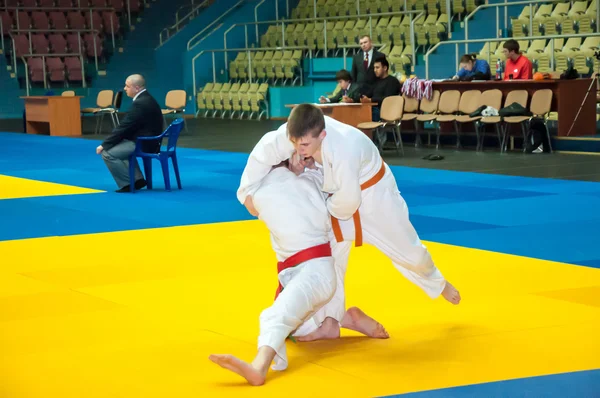 Judo competities bij adolescenten — Stockfoto