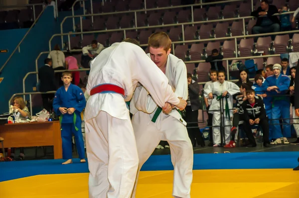 Judo yarışmaları gençler arasında — Stok fotoğraf